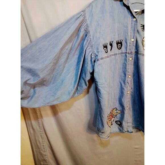 Tianello denim bear shirt - Picture 5 of 7